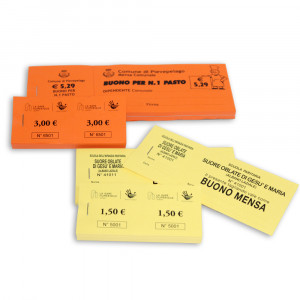 Stampa Biglietti numerati con matrice, biglietti d'ingresso, ticket,  lotteria