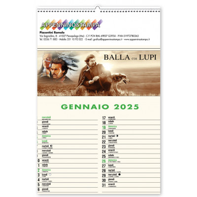 Calendario illustrato Films iconici