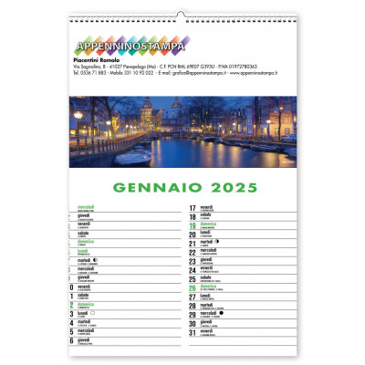 Calendario illustrato Città del mondo